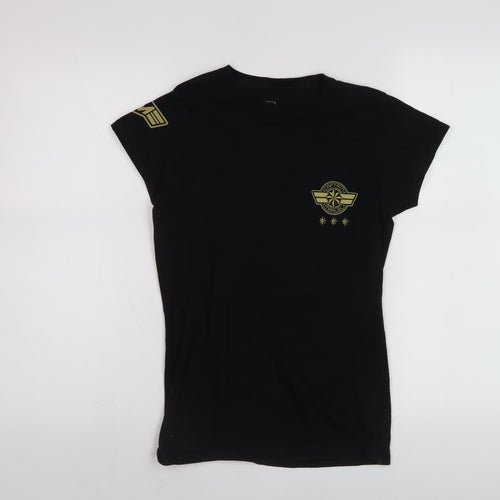 Marvel Captain Marvel T-Shirt - Black, S, Unisex, Comics