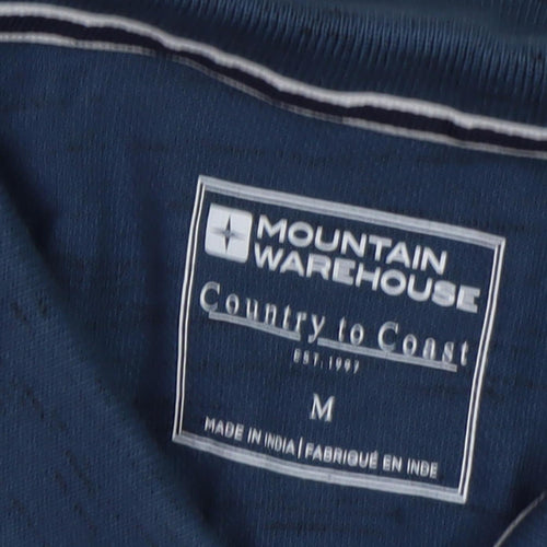 Mountain Warehouse Men's Medium Blue Polo Shirt
