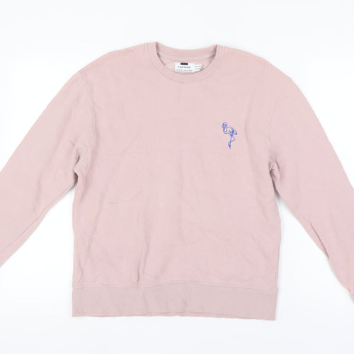 Topman Men's Pink XS Pullover Sweatshirt