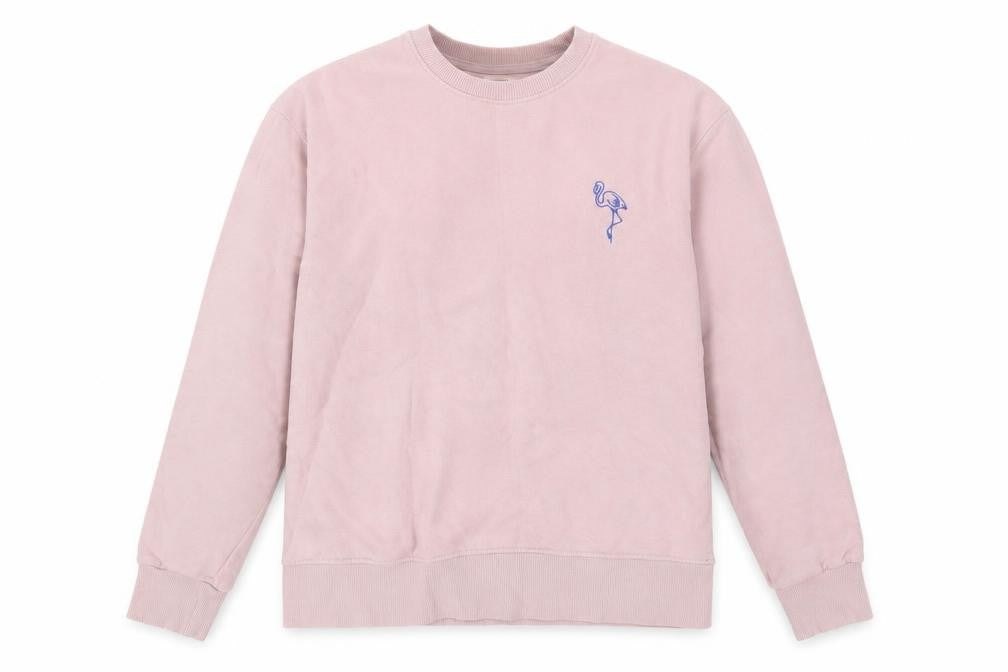Front view of Topman Men's Pink XS Pullover Sweatshirt