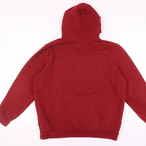 Puma Unisex Red Pullover Hoodie Size 12 Logo Design