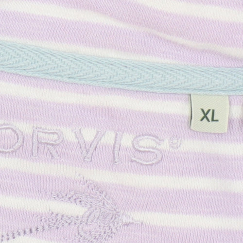 Orvis Women's Multicoloured Striped Sweatshirt XL