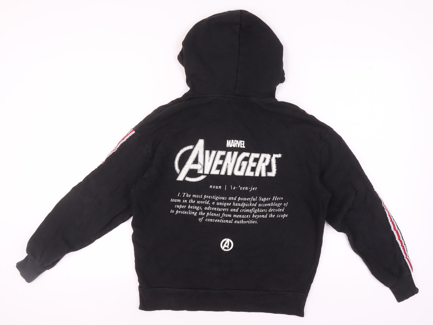 Marvel Avengers Black XS Comic Hoodie Unisex Adults