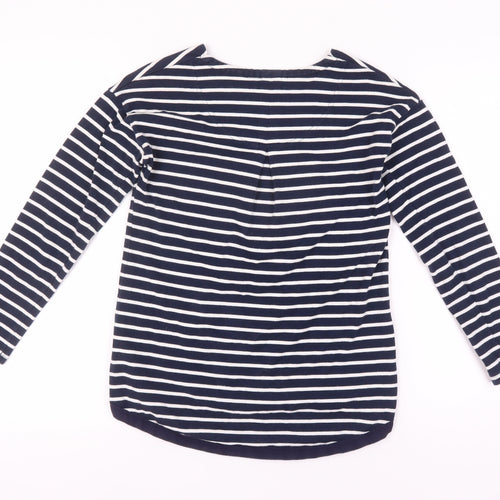 Joules Women’s Blue Striped Long Sleeve T-Shirt Size 6