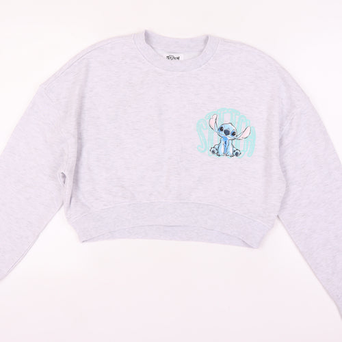 Disney Women’s Grey Stitch Sweatshirt M Pullover