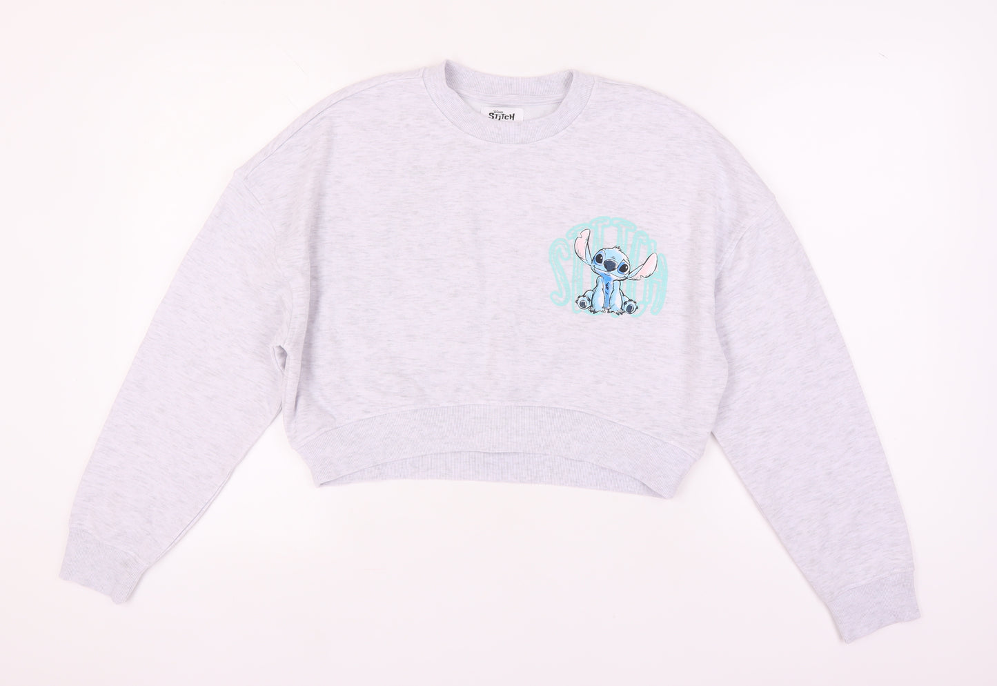Disney Women’s Grey Stitch Sweatshirt M Pullover