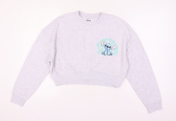 Disney Women’s Grey Stitch Sweatshirt M Pullover