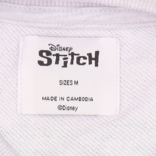 Disney Women’s Grey Stitch Sweatshirt M Pullover