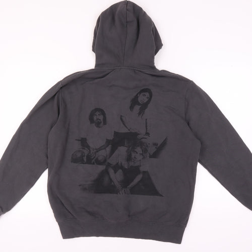 H&M Men’s Black Nirvana Hoodie M - Graphic Fleece Pullover