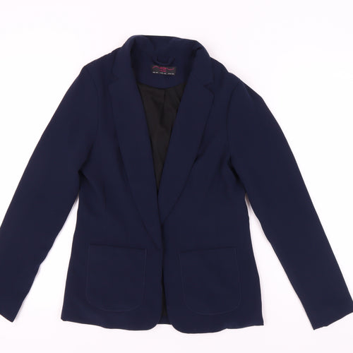 New Look Women's Blue Blazer Size 10 Regular Fit