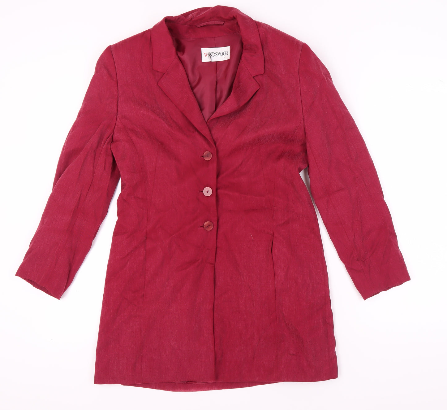 Windsmoor Women's Red Blazer Size 12 Button-Up