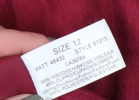 Windsmoor Women's Red Blazer Size 12 Button-Up