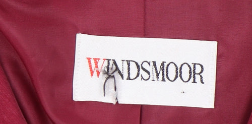 Windsmoor Women's Red Blazer Size 12 Button-Up