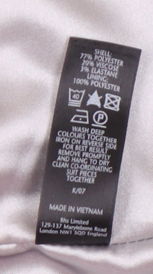 BHS Women's Black Pinstripe Suit Jacket Size 12