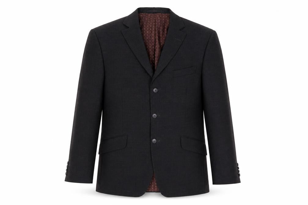 Front view of Marks & Spencer Men's Black Blazer, size 42R