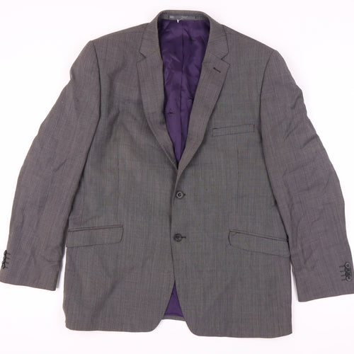 Paul Costelloe Men's Grey Blazer Size 44 Regular Fit