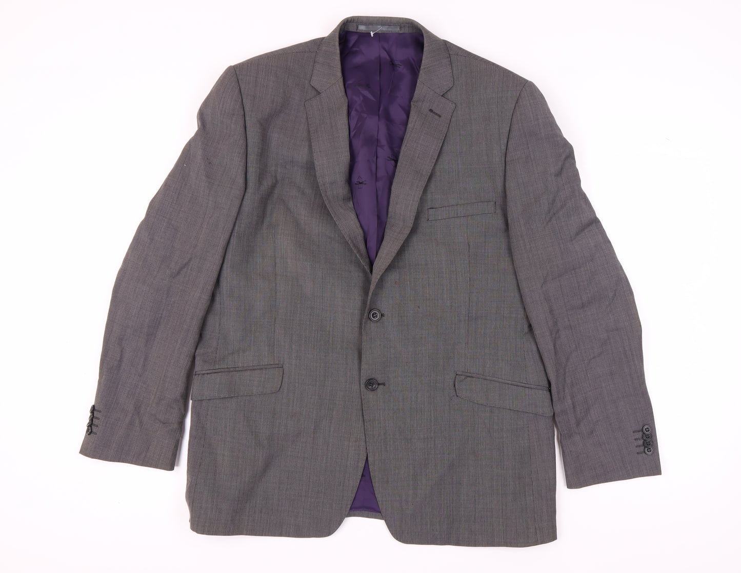 Paul Costelloe Men's Grey Blazer Size 44 Regular Fit