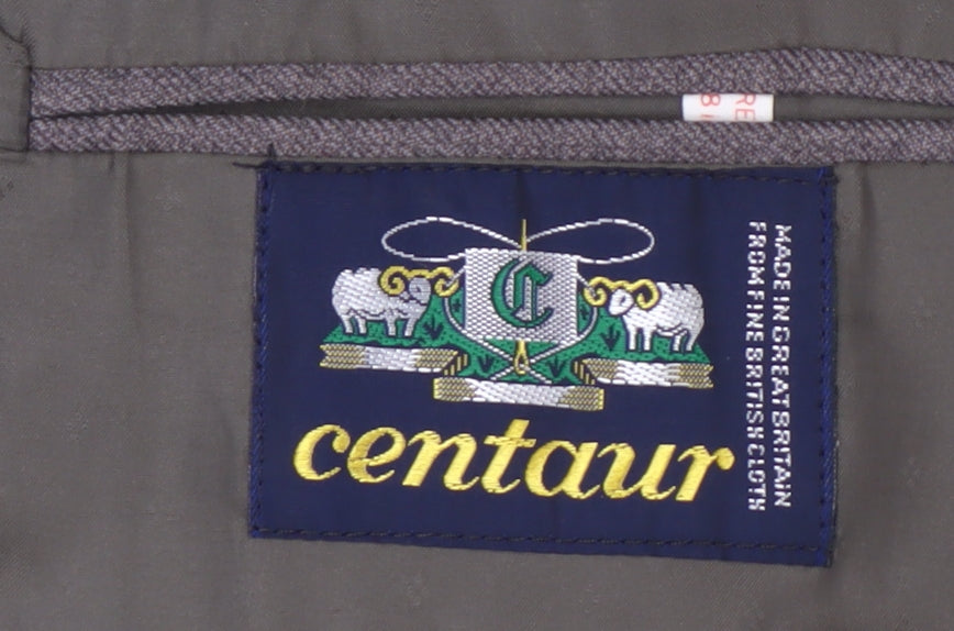 Centaur Men's Grey Regular Fit Blazer, Size 38R