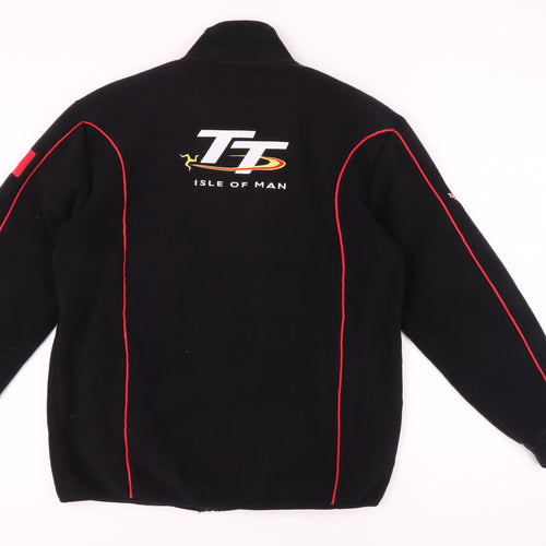 TT Isle of Man Men's Black Fleece Jacket Size L