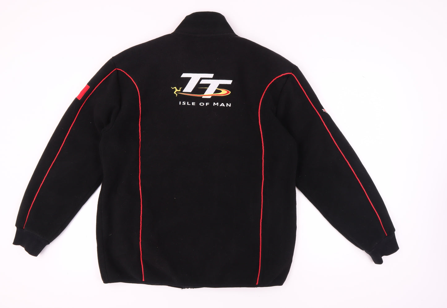 TT Isle of Man Men's Black Fleece Jacket Size L