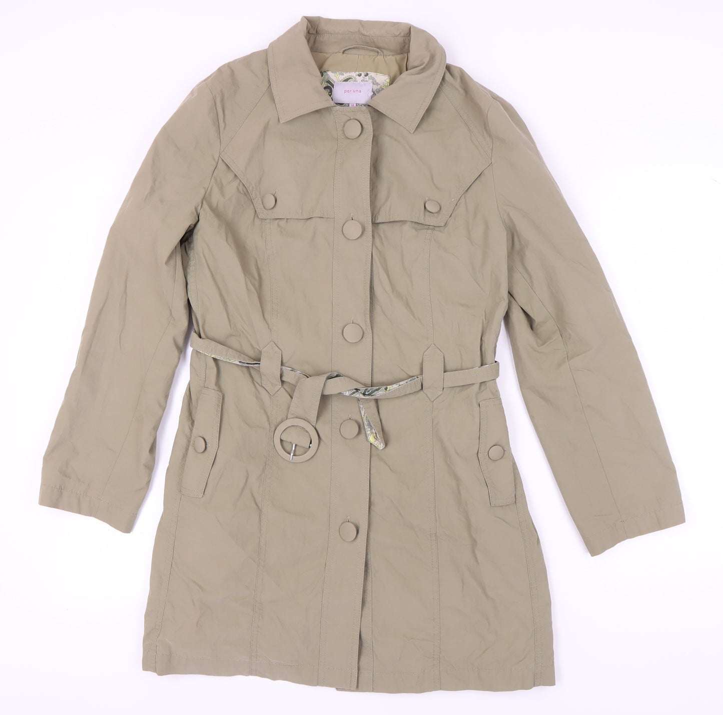 Per Una Women's Beige Trench Coat Size 14