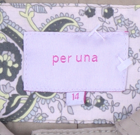 Per Una Women's Beige Trench Coat Size 14