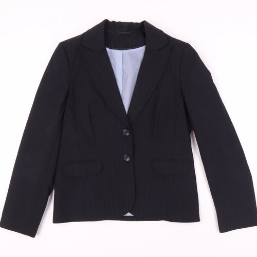 Dorothy Perkins Women's Black Blazer Size 12 Regular Fit