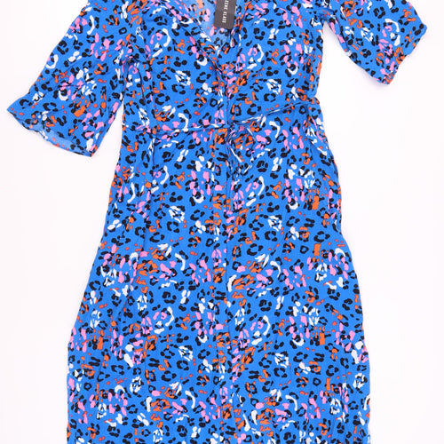 Myleene Klass Women's Blue Animal Print Dress, Size 10