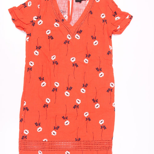 Next Women's Multicoloured Floral Short Sleeve Dress
