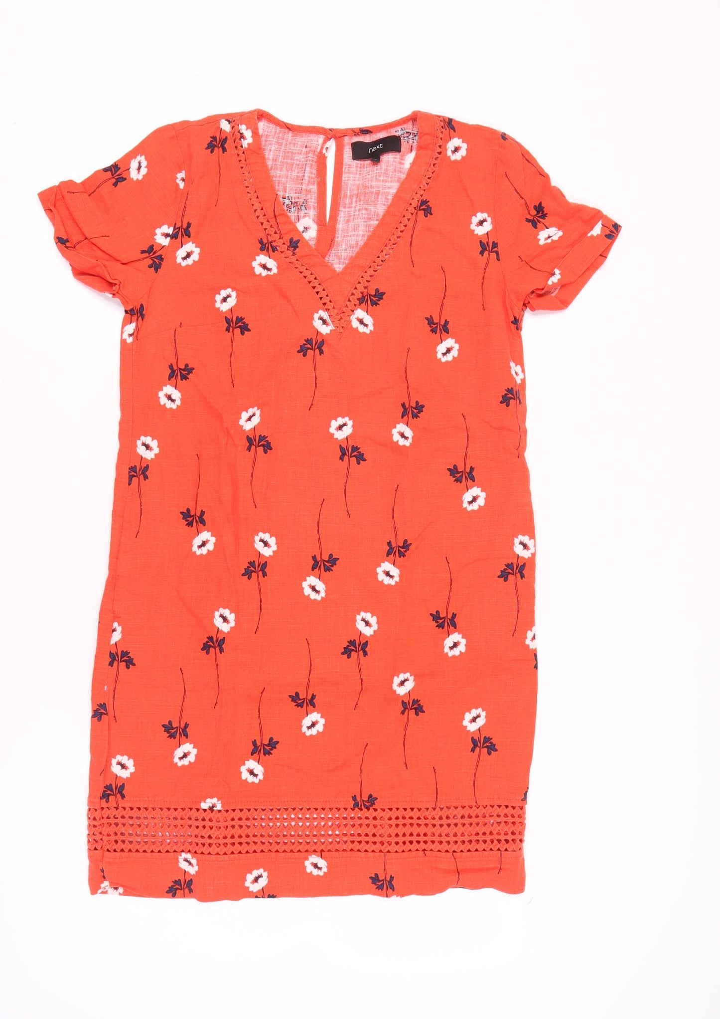 Next Women's Multicoloured Floral Short Sleeve Dress