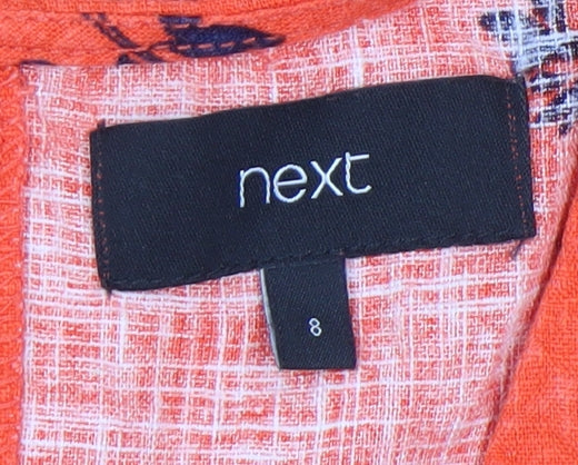 Next Women's Multicoloured Floral Short Sleeve Dress