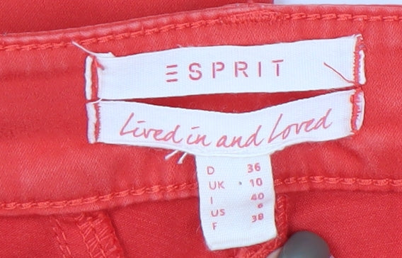 Esprit Women's Red Ankle Jeans Size 10