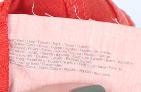 Esprit Women's Red Ankle Jeans Size 10