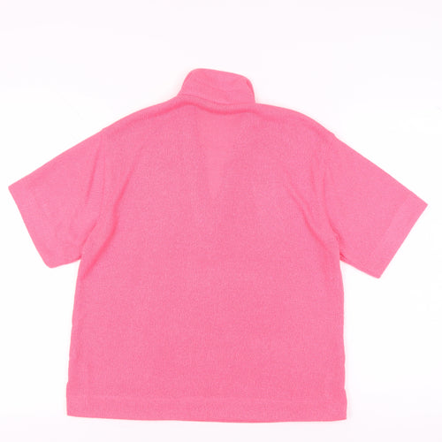 Marks and Spencer Women's Pink Polo Shirt - Size 10