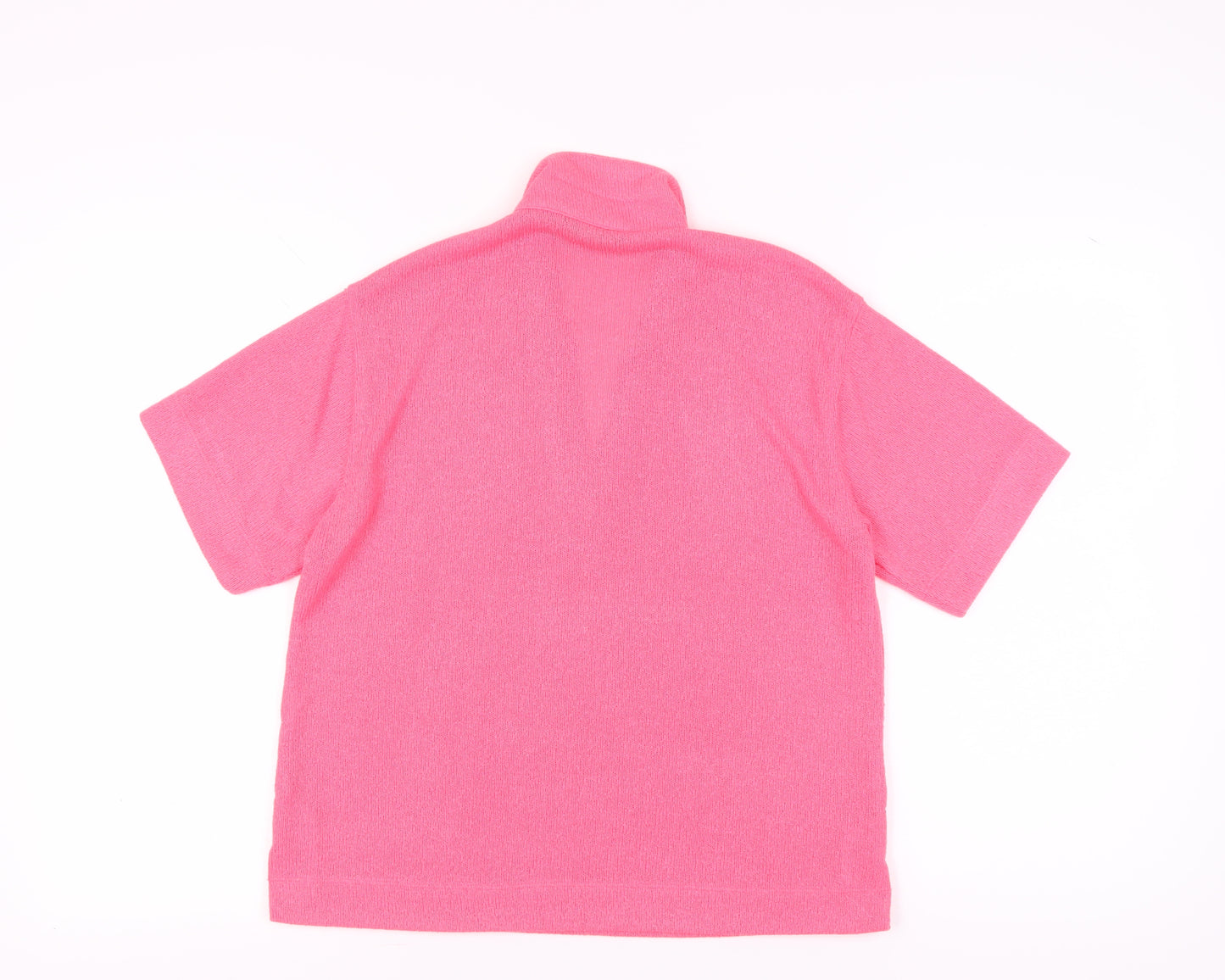 Marks and Spencer Women's Pink Polo Shirt - Size 10