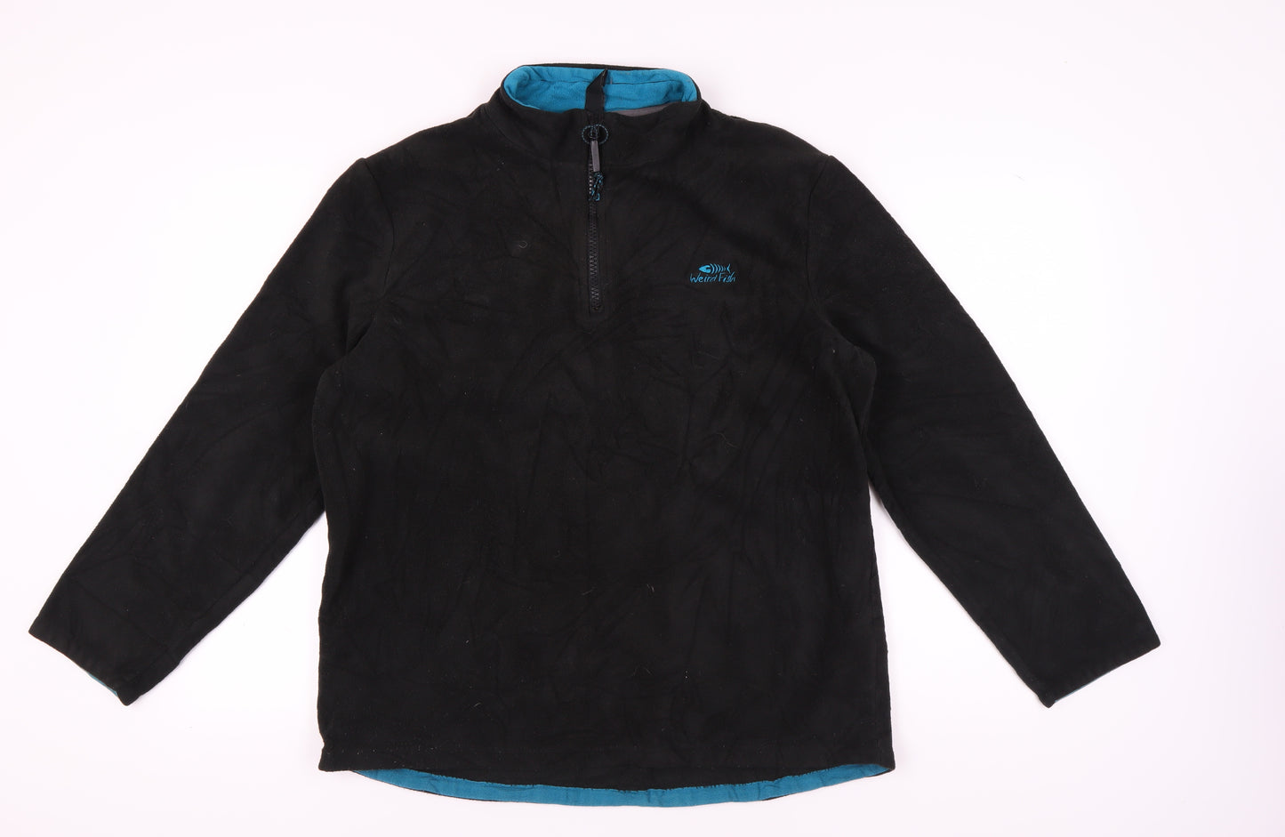 Weird Fish Men's Black 2XL Pullover Sweatshirt