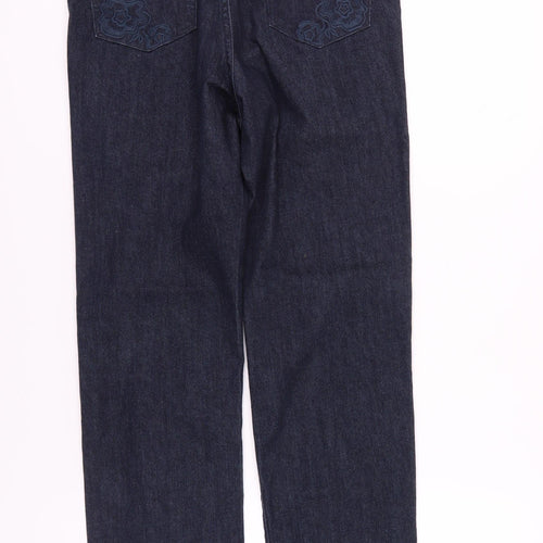 Lee Women's Blue Straight Classic Fit Jeans M