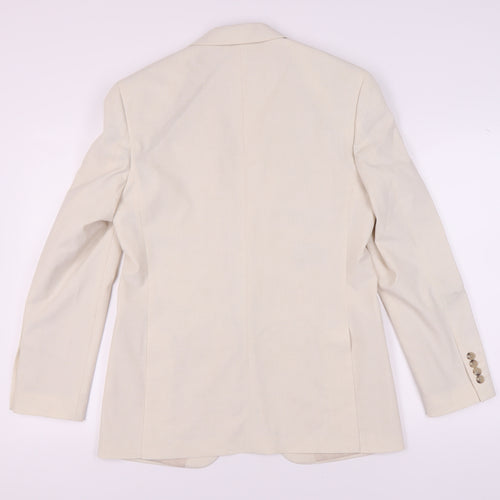 Marks and Spencer Men's Beige Blazer 40 Regular Fit