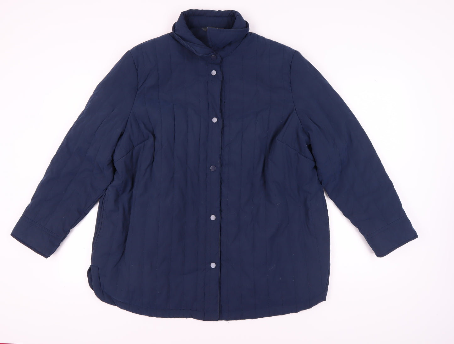 Bonmarché Women's Blue Quilted Jacket Size 20