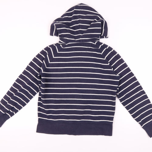 GAP Blue Striped Full Zip Hoodie, M, Unisex Adults