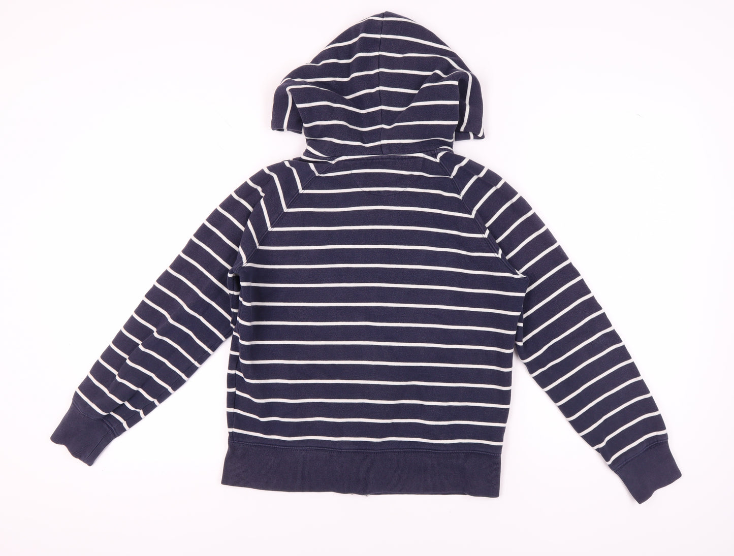 GAP Blue Striped Full Zip Hoodie, M, Unisex Adults