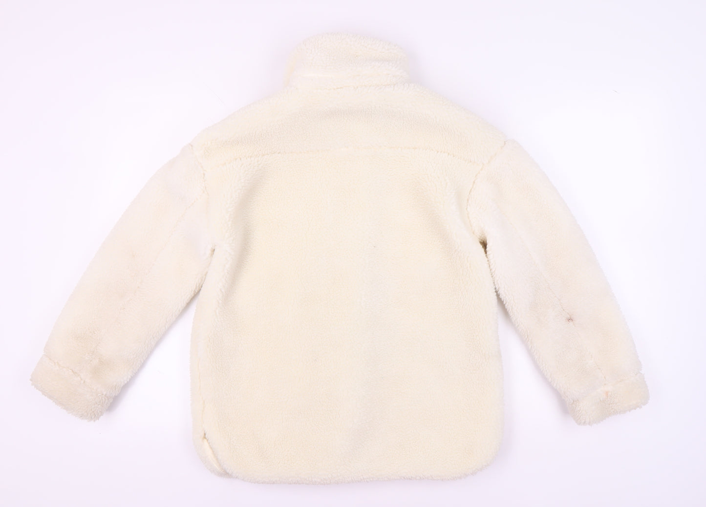 H&M Girls Ivory Basic Fleece Jacket 11-12 Years, Casual