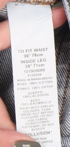 Collusion Women's Blue Wide-Leg Jeans - Size M