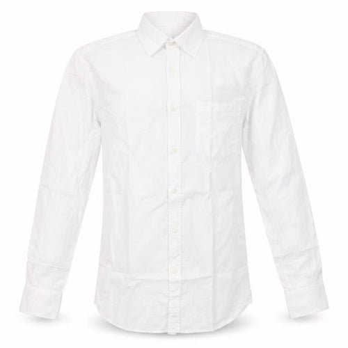 Howick Men's White Cotton Dress Shirt 15.5 Regular Fit