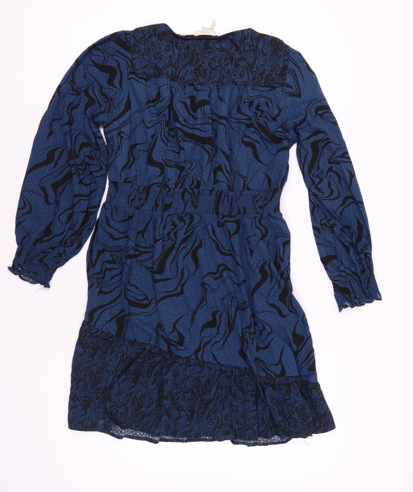 Fat Face Women's Blue V-Neck Dress Size 12