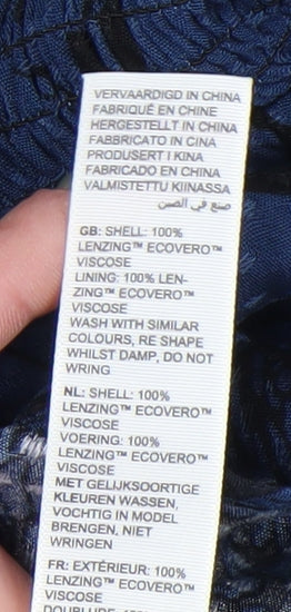 Fat Face Women's Blue V-Neck Dress Size 12