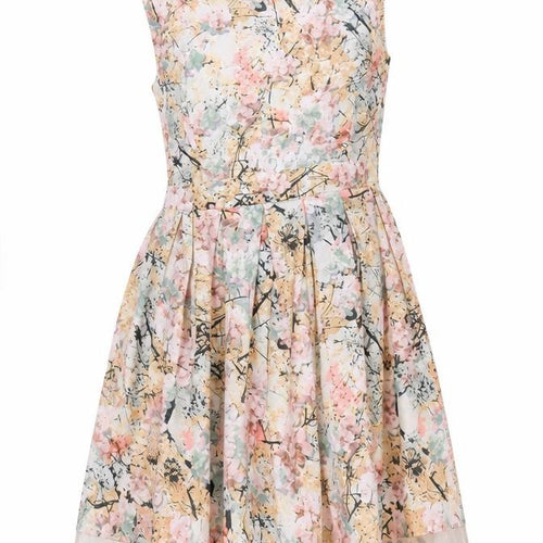 Dorothy Perkins Women's Multicoloured Floral A-Line Dress Size 12