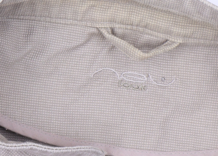 New Look Women's Beige Embroidered Military Jacket Size 24