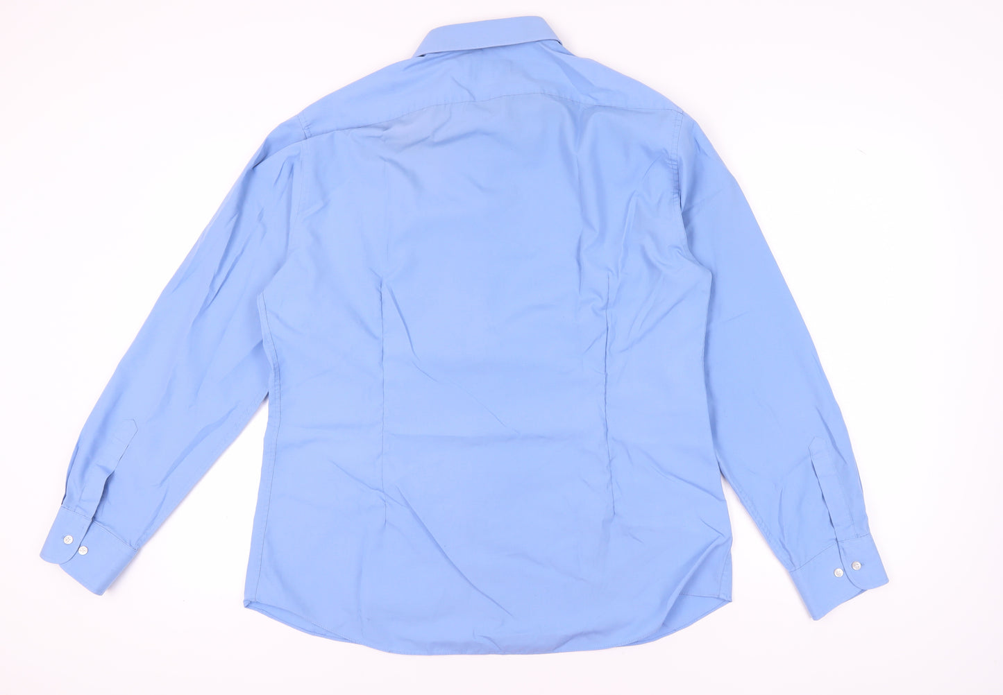 Marks & Spencer Men's Blue Slim Fit Dress Shirt 18''