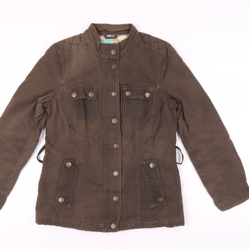 Boden Women's Brown Cotton Motorcycle Jacket